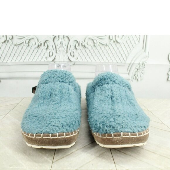 LL Bean Aqua Knit Slip On Wicked Good Fleece Lined Cozy Slippers Size 8 M - Picture 3 of 9